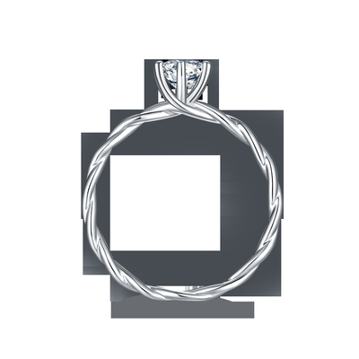De Moissaniteovereenkomst voor de Trouwringwitgoud van Vrouwenring set diamonds and sapphire bedekt