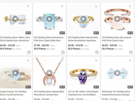 In Juwelen Ruw Moonstone Ring Sterling Silver 925 de Onregelmatige Juwelen van Drie Riekenvrouwen