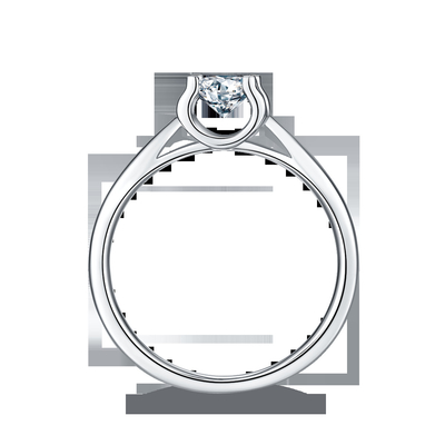 Vierkante Witte van de Ringscz van Moissanite 9K Zilveren Minimalistische het Huwelijksjuwelen