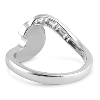 Sterling Sliver 925 het Oude Griekse Ontwerp Blauw Opal Ring For Women van de Meander Zeer belangrijke Moderne Golf
