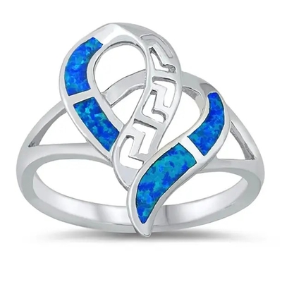 De Zeer belangrijke Charme Grieks Opal Jewelry 47x27mm 925 Sterling Silver Rhodium van de scheurdaling