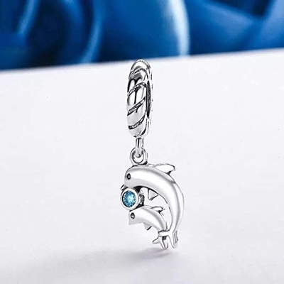 De zeevaart Visserij Oceaan van de Overzeese Parel Walvischarme voor Vrouwen voor Tiener oxydeerde .925 Sterling Silver Fits European Bracelet