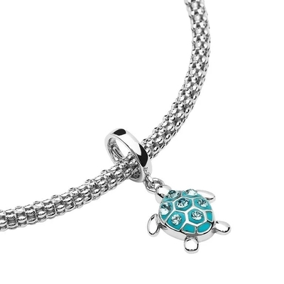 925 Sterling Silver Fish Charm Dangle-Parels voor Armbanden &amp; Halsbanden