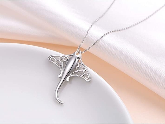 Met de Halsband van de 925 Sterling Silver Sea Turtle Bead-Charmestegenhanger