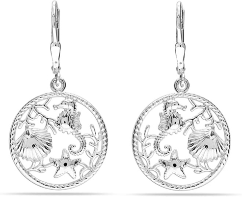 Dameboom 925 Sterling Silver Stingray Necklace Manta Ray Turtle Dolphin Charm