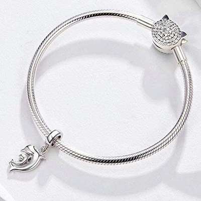 De Echte zilveren 925 Mooie Dierlijke Reeksen van NINGAN charmeren parels voor van de de productieverjaardag van de dames diy armband de vakantiegiften