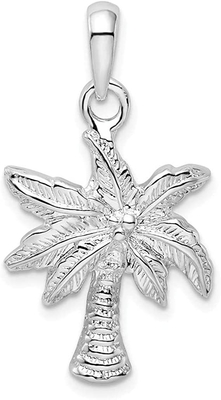 Zeevaart bedek van de het Strandvakantie van Zirkooncz Tropisch van de de Palmhalsband de Tegenhangersokje voor Vrouwen Gele 14K Gouden Plat