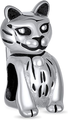 De Vrouwentiener van zittingskitten kitty pet animal lover CAT Dangle Charm Beads For