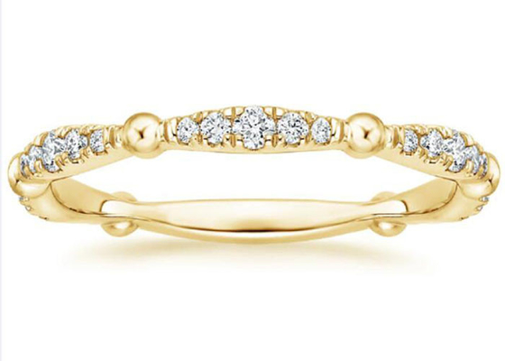 Bedek de Volledige Duidelijkheid van Diamant14k Gele Gouden Juwelen 0.67ct GH VS1