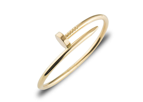 Breedte 3.5mm de Gele Gouden Armband van 18k, Juste Un Clou Bangle voor Overeenkomst