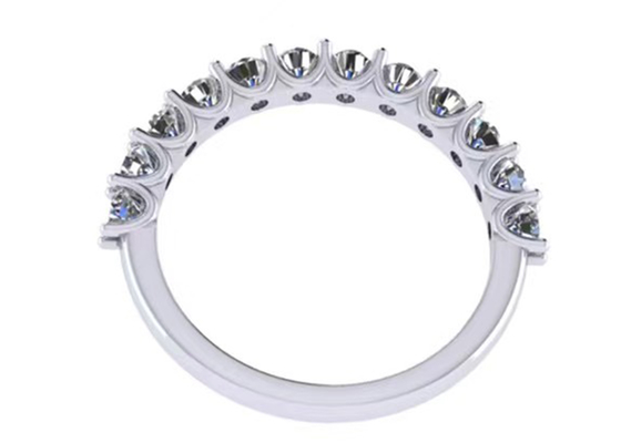 1.2 ct Overeenkomst en het Gewichtsrd2.7mm Grootte van Huwelijksring set 1.93g