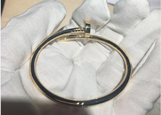 Breedte 3.5mm de Gele Gouden Armband van 18k, Juste Un Clou Bangle voor Overeenkomst