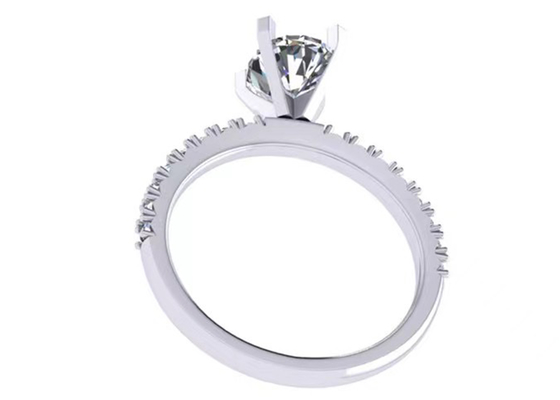De ronde sneed 1,5 het Gewichtsov8×6mm Grootte van Karaat Ovale Diamond Ring 2.45g voor Overeenkomst