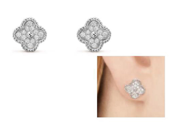 0.24ct 18k Gouden Diamond Earrings, 10mm Diamond Ear Studs 2.37g Gewicht