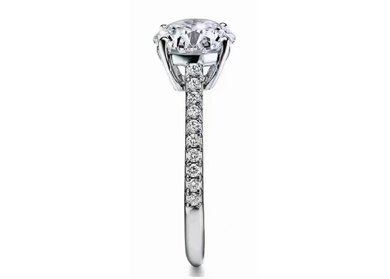 38pcs natuurlijke Diamond Engagement Ring Settings Round-Besnoeiing 1.2ct RD7MM
