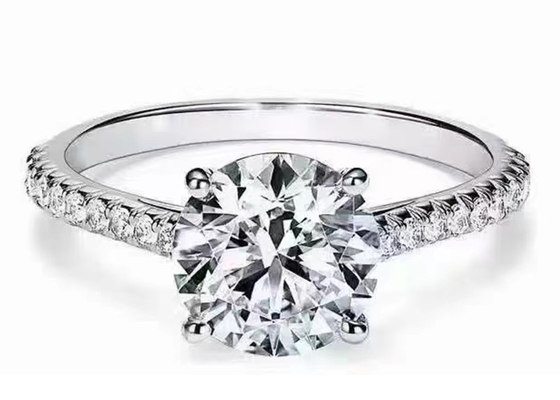 38pcs natuurlijke Diamond Engagement Ring Settings Round-Besnoeiing 1.2ct RD7MM