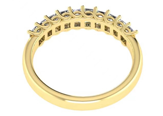 10pcs diamant 18k Rose Gold Ring 3.0×2.0mm EM voor Verjaardag wordt gesneden die