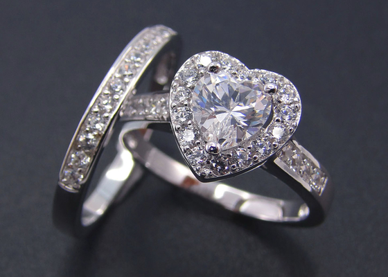 Briljante Besnoeiing de Steengrootte van Diamond Ring 1pcs 6.5MM van het 1 Karaathart