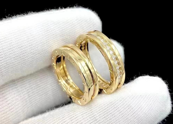 3.26g Ring 0.4ct van gewichts18k de Stevige Gouden Juwelen voor ODM van het Overeenkomstenhuwelijk
