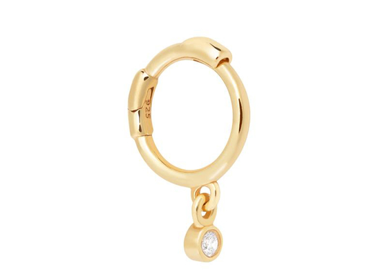 Geometrische Ronde van de de Dalingshoepel van 14k Gouden de Oorringenoem ODM voor Vrouwen