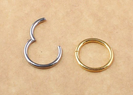Periceingswitgoud Clicker, OEM van de Hoepeloorringen van 14k Gouden ODM voor Verjaardag