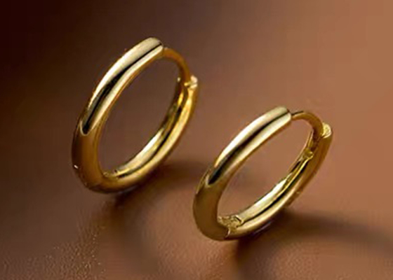 Sexy de Oorringenodm van de Schroef14k Gouden Hoepel voor Vrouwen 1.2mm×10mm Afmeting