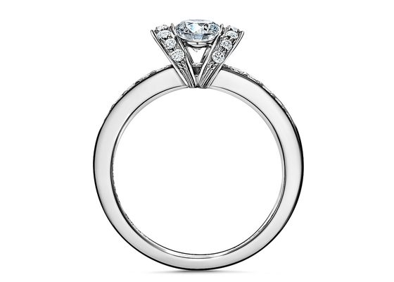 0.78ct Besnoeiing 3MM van Ring Set 14K van het overeenkomstenhuwelijk Witte Stevige Gouden Ronde
