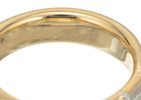 0.58ct 6x4MM de Stevige Gouden Juwelen Diamond Wedding Ring van de Patiencesteen 14K