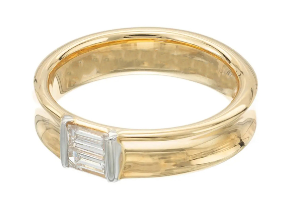 0.58ct 6x4MM de Stevige Gouden Juwelen Diamond Wedding Ring van de Patiencesteen 14K