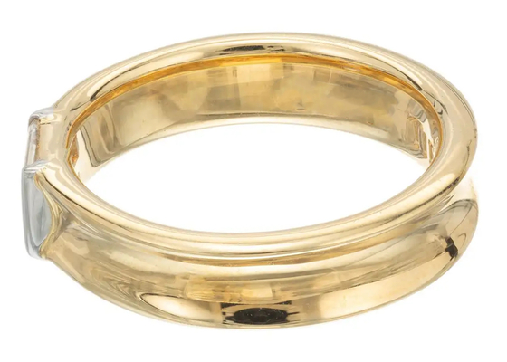 0.58ct 6x4MM de Stevige Gouden Juwelen Diamond Wedding Ring van de Patiencesteen 14K