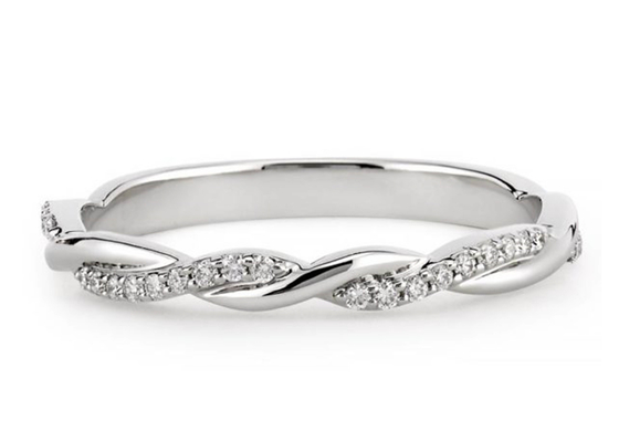 14K Ronde de Besnoeiingsodm van witgoud Echte Diamond Jewellery Ring 0.3ct voor Overeenkomst