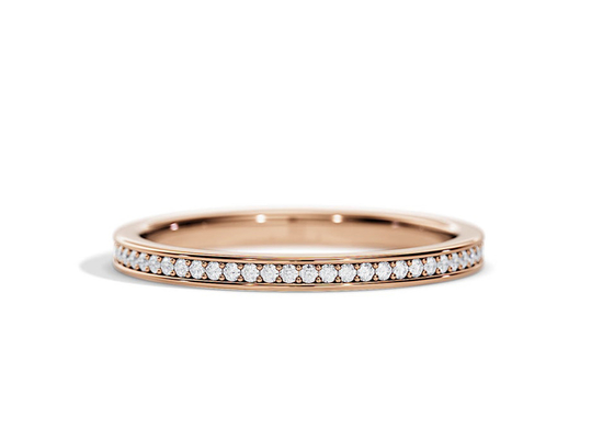 Half Eeuwigheids9k Gouden Ring Stacking 0.36ct Gewicht voor Verjaardag