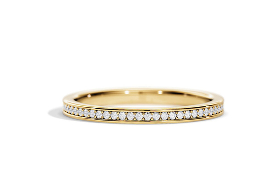 Half Eeuwigheids9k Gouden Ring Stacking 0.36ct Gewicht voor Verjaardag