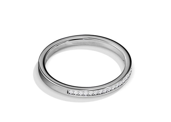 Half Eeuwigheids9k Gouden Ring Stacking 0.36ct Gewicht voor Verjaardag