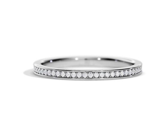 Half Eeuwigheids9k Gouden Ring Stacking 0.36ct Gewicht voor Verjaardag