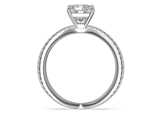 de Belofteovereenkomst van 0.1ct RD3.0MM en het Gewicht van Huwelijksring set 3.21g