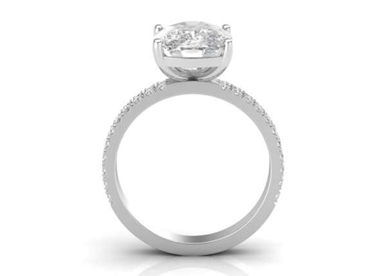6×8MM 14K Stevige Gouden Juwelen 20pcs met Ovale 1.5ct-Diamant