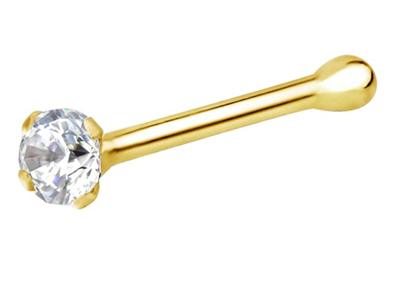 7mm 14k Gouden Neusring, niet het Irriteren OEM van Neus Doordringende Juwelen