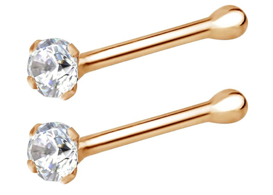 7mm 14k Gouden Neusring, niet het Irriteren OEM van Neus Doordringende Juwelen