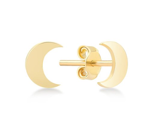 Gouden Oorringen 6MM van Crescent Shape 9K Afmetingsodm voor Partijgift