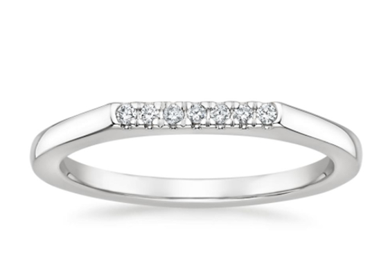 1.3mm 0.07carat 925 Sterling Silver Moissanite Engagement Rings voor Vrouwen