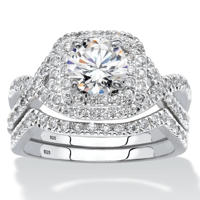 0.92ct SI1 Diamond Engagement Wedding Rings Round voor Bruids wordt gesneden die