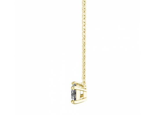 De Gouden Halsbanden van de Baguettebesnoeiing 14K met het Patiencediamant van 0.5ct 5×7mm